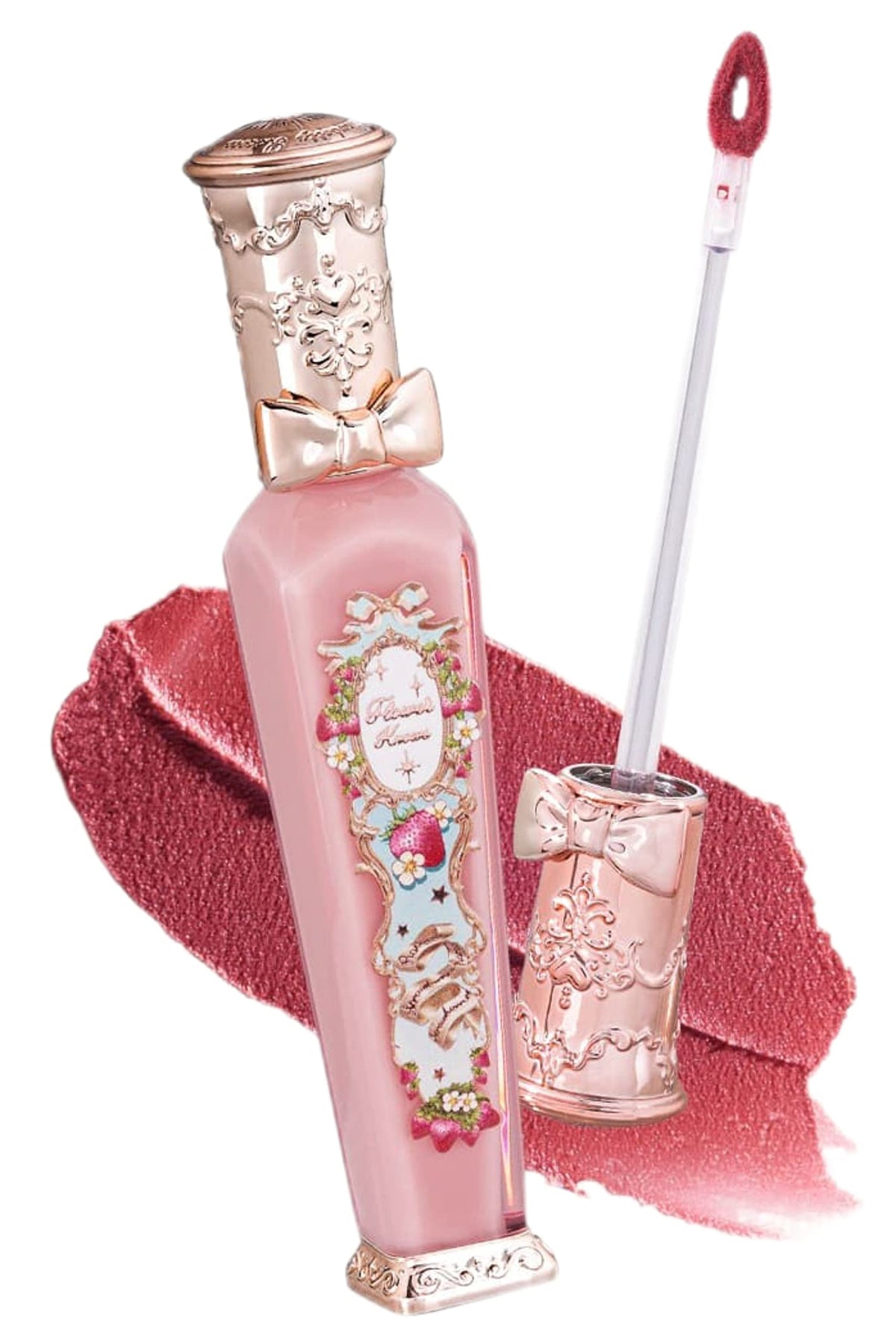 Flower Knows Strawberry Rococo Series Cloud Lip Cream Lipsticks Women Beauty Cosmetic Lip Makeup Easy to Wear Natural Lipstick (05 Tiny Tulip)