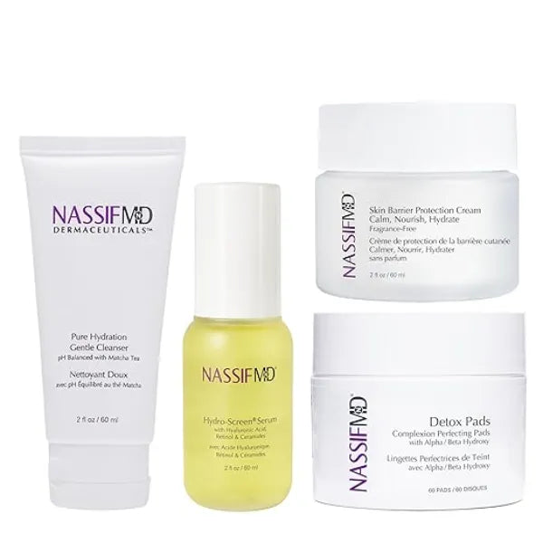 NassifMD Pre Op Routine Surgical Grade Skincare Kit Prep, Hydrate & Strengthen Complex, Targets Dark Spots, Fine Lines & Uneven Tone, Advanced Hydration, Doctor Formulated for Visible Results, All S