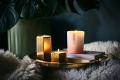 Aery Happy Space - Rose Geranium & Amber Scented Candle (200g)