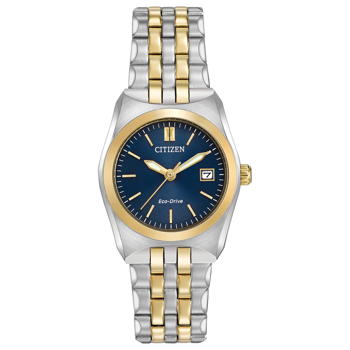 Citizen Ladies' Classic Corso Eco-Drive Watch, Stainless Steel, 3-Hand Date, Luminous Hands