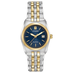 Citizen Ladies' Classic Corso Eco-Drive Watch, Stainless Steel, 3-Hand Date, Luminous Hands