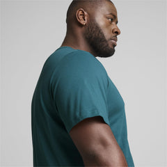 PUMA unisex-adult ESS Logo Tee (s) Tees - Cold Green