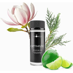 AROMELY Optimistic Essential Diffuser Oil Blend - Signature Diffuser Aroma Scent - Luxurious Fragrance with Notes of Lemon, Ginger, Perilla, Magnolia, Neroli, Cedar and Amber (50ml)