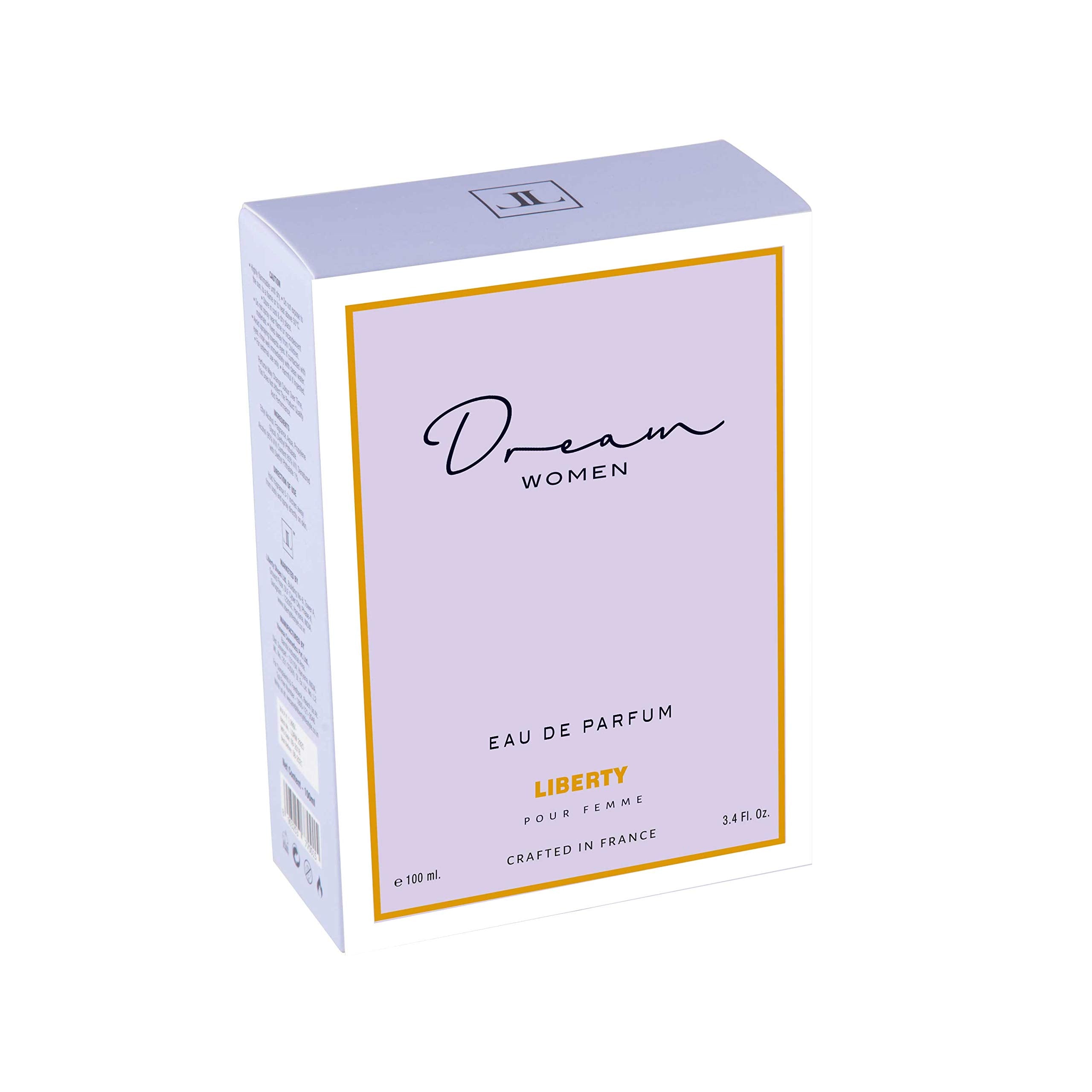 Liberty Perfume for Women, 3.4 Oz Dream Perfumes Long-Lasting Fragrance Eau de Parfum, Luxury Floral Scent for Women's Day, Mother's Day, Summer Perfume Spray