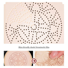 BOLHGF BB Cream Foundation Make up CC Cream, Liquid Foundation Mushroom Head Air Cushion BB Cream, Nude Makeup Moisturizing Concealer Lasting Brightening, with Makeup Sponge