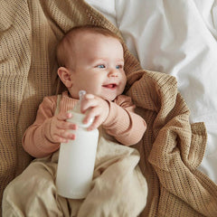 Elodie Details Baby Bottle, Glass Feeding Bottle, Vanilla White