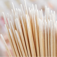 MOCUI Pointed Tip Cotton Swabs, 100 Count Precision Cotton Buds for Makeup, Organic Pointed Microblading Cotton Tips Cosmetic Applicator Sticks for Nails, Tattoo, Daily Cleaning