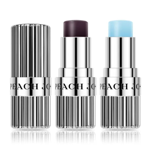 KYDA 2 Colors Baby Blue+Black Rose PH Tinted Lip Balm, Change from Blue Black to Natural Pink, Moisturizing Lip Balm for Dry Cracked Lips, Hydrating and Plumping Lips-looking