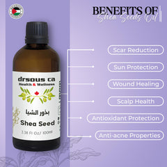 Drsous Ca Chia Seed Oil 100ml | 100% Pure Cold Pressed Essential Undiluted Therapeutic Grade Oil for Relaxation, Massage for Muscle Relief | Made in Palestine