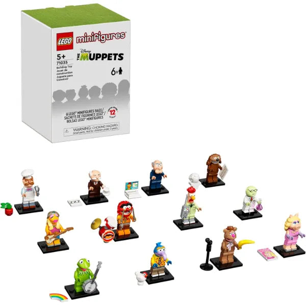 LEGO Minifigures The Muppets Limited Edition Collectible 71035 Toys for Role-Playing or a Figurine Collection; A Creative Addition to Any Set for Kids Ages 5 and up (Pack of 6)