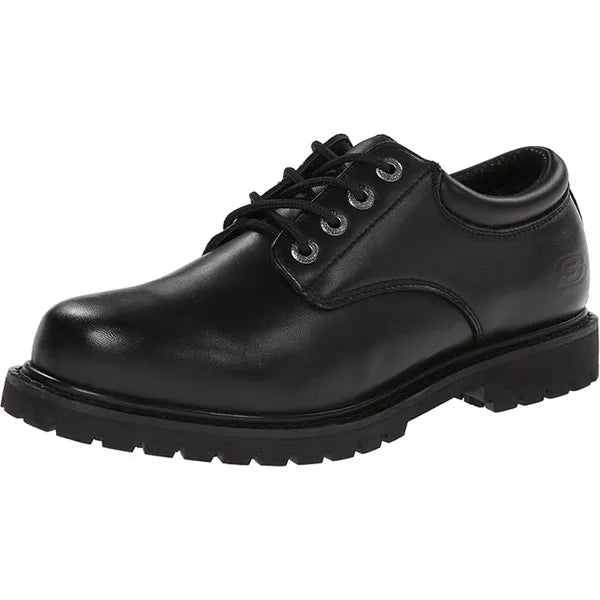 Skechers Work Cottonwood Elks Mens Black Shoes