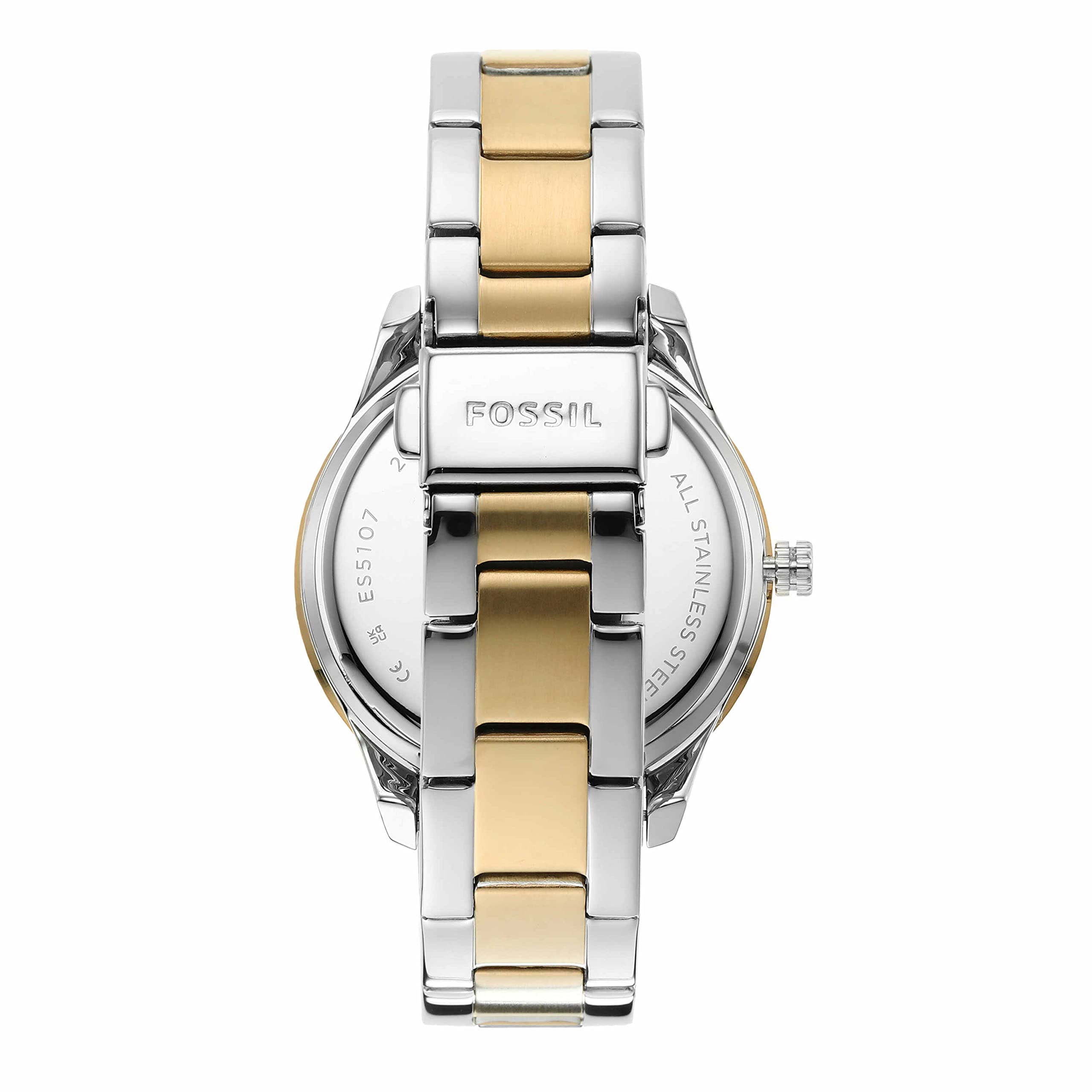 Fossil Women's Stella Sport Quartz Stainless Steel Multifunction Watch, Color: Gold/Silver (Model: ES5107)