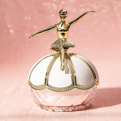 Ballet Statuette Face Loose Setting Powder, Makeup Setting Powder, Oil Control Face Powder, Smooth Makeup Setting Powder With Powder Puff, Waterproof Long Lasting Face Makeup Fixing Powder