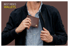 HAMMONDS FLYCATCHER Genuine Leather Wallet for Men, RFID Protected Leather Purse for Men, Money Purse for Men, Bi-Fold Wallet, 4 Card Slots, Coin Pocket, Hidden Pockets - Brushwood
