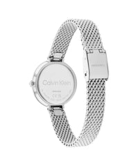Calvin Klein MINIMALISTIC T BAR 28MM MESH Women's Watch, Analog - White
