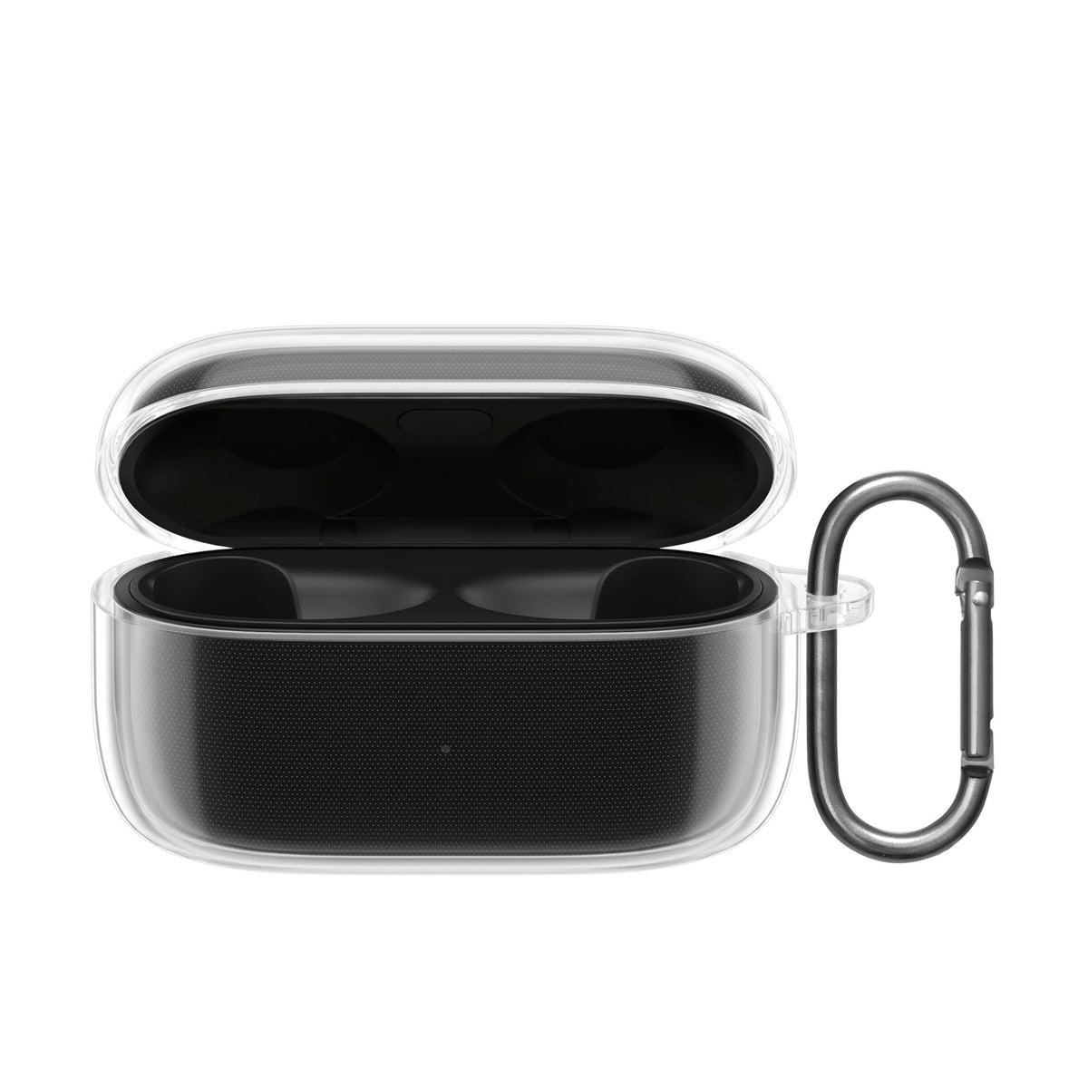 kwmobile Earphones Case Compatible with Technics EAH-AZ100 - Crystal TPU Two-Part Earbuds Case - Transparent