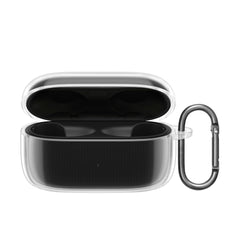 kwmobile Earphones Case Compatible with Technics EAH-AZ100 - Crystal TPU Two-Part Earbuds Case - Transparent