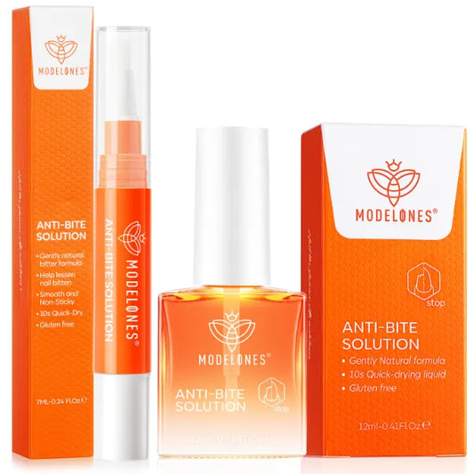 Modelones Nail Biting Treatment for Kids 2 Pcs Nail Biting Prevention for kids Quick Dry Thumb Sucking Deterrent Bitter Stop Nail Biting Pen No Bite Nail Polish Sets 0.58 Fl Oz