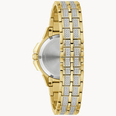 Bulova Women's Analogue Quartz Watch with Stainless Steel Strap 98L302 - Gold
