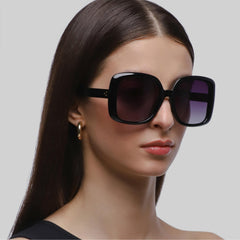 Flaneur Stylish Polarized Sunglasses for Women & Men Square-Frame - UV Protection, Lightweight, Scratch-Resistant, Trendy Eyewear & Accessories for Ladies UV400