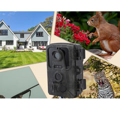 VELATEMOR 16MP 1080P Trail Camera, Night Game Camera with 0.8s Trigger Time, Waterproof IP66, 2.0 Inch IPS Screen for Wildlife Tracking, Sports, and Surveillance