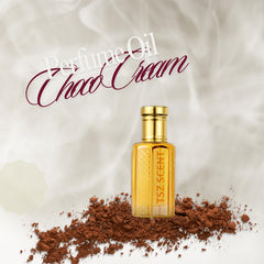 TSZ Scent ChocoCream Perfume Oil 12ml - Sweet Chocolate & Musk Fragrance for Women and Men, Luxurious Long-Lasting Body Oil, Perfect for Gifting