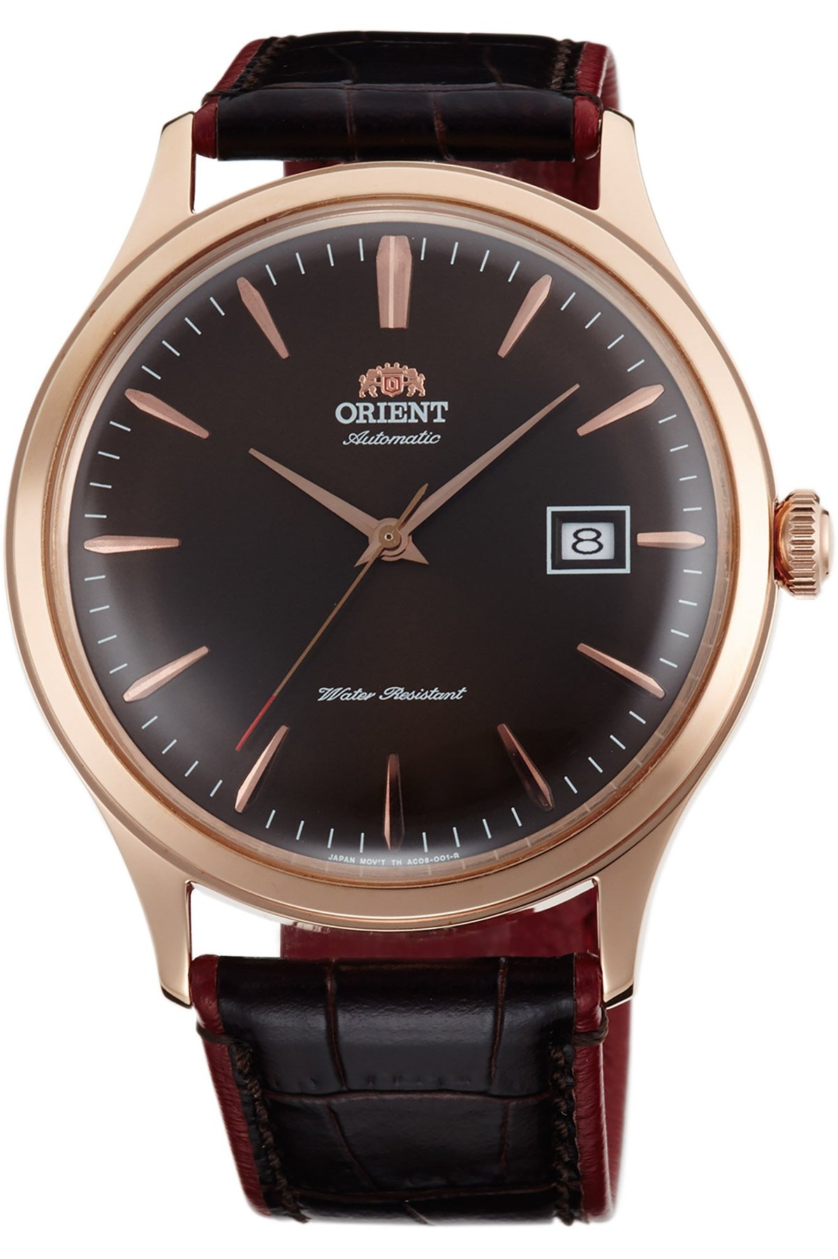 Orient Mens Automatic Watch, Analog Display and Leather Strap FAC08001T0