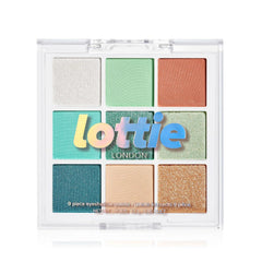 lottie LONDON 9 Shade Eyeshadow Palette - Totally Mint