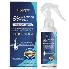 Minoxidil 5% for Men (120 ML), Advanced Minoxidil Spray with Provitamin B5 and Castor Seed Extract, Minoxidil Extract Serum for Hair Loss, Beard Restoration