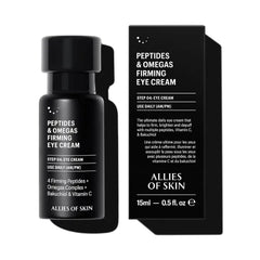 Allies of Skin Peptides Firming Eye Cream | Under Eye Moisturizer for Dark Circles & Puffiness | Bakuchiol, Ceramides and Vitamin C for Fine Lines and Under Eye Area | 0.5 oz