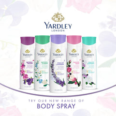 Yardley London Imperial Jasmine Body Spray For Women, Floral Scent With Jasmine And Orange Blossom Fragrance, 200 Ml