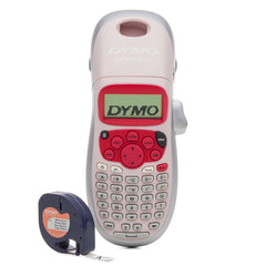 Dymo LetraTag LT-100H Handheld Label Maker | ABC Keyboard Label Printer with Easy-to-Use, 13 Character LCD Screen | Great for Home & Office Organisation | Pink