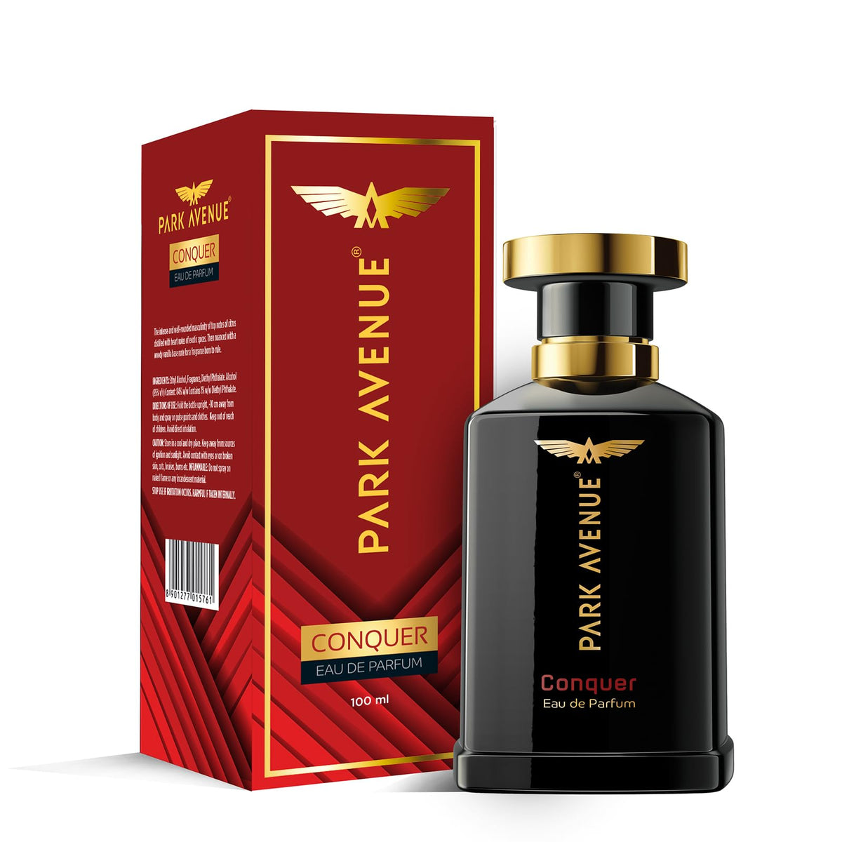Park Avenue Perfume for Men, Conquer 100ml | Eau De Parfum | Premium, Long Lasting, Intense Fragrance Spray | Suitable for every occasion | Ideal Valentines Day Gift