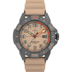 Timex Men's Analogue Watch with a Silicone Strap Expedition North Ridge - Beige