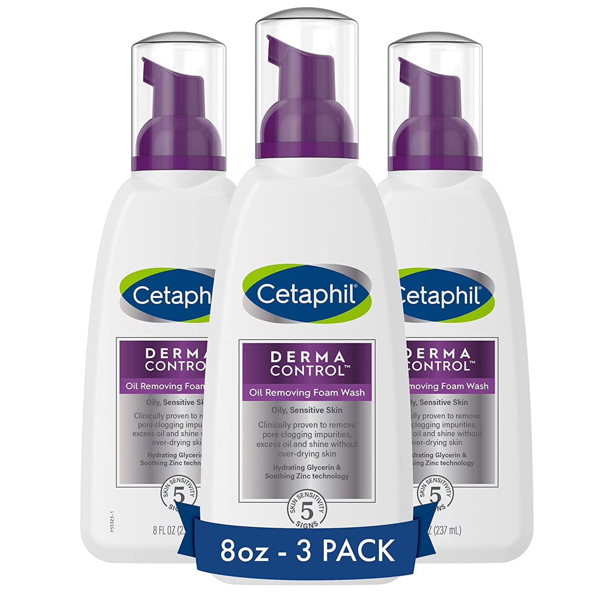 Cetaphil Derma Control Oil Removing Foam Wash - 8 Fl.oz.