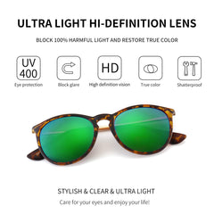 SUNGAIT Vintage Round Sunglasses for Women Men Classic Retro Designer Style