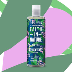 Faith In Nature tea tree body wash, 400 ml