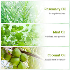 NALACAL Rosemary Hair Oil for Growth and Strengthening, Rosemary Mint Scalp & Hair Serum for Men and Women, 2oz 60ml, Nourishing Hair and Scalp Treatment