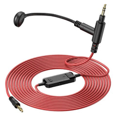 OneOdio 3.5 mm Cable with Boom Mic and Mute Volume Control for Gaming Headsets, Most Other 3.5mm Jack Headphones
