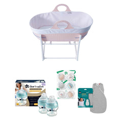 Tommee Tippee - Moses Basket Premuim New Born Kit - Pink