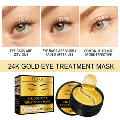 LaPalo 24K Gold Anti-aging Collagen Hyaluronic Acid Treatment Eye Mask Eye Patches - 60 pcs