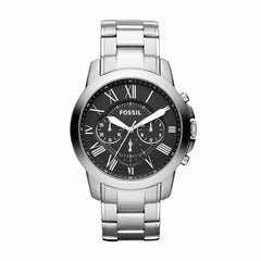 Fossil Mens Quartz Watch, Chronograph Display and Stainless Steel Strap FS4736