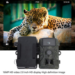 Jectse Trail Camera, 1080P HD 16MP Hunting Camera with 0.7S Motion Activated, PIR Motion Night, IP66 Waterproof, 2.0inch IPS 60 Degree Angle Lens for Outdoor Scouting