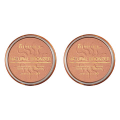 Rimmel London Natural - 020 Sunshine - Bronzer, Matte Finish, 0.49 oz, 2 Count (Pack of 1)