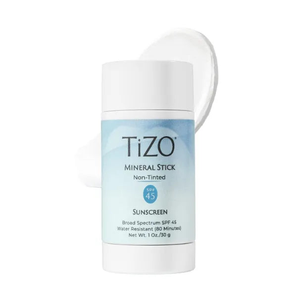 TiZO Mineral Stick SPF 45 | Non-Tinted | Water Resistant (80 minutes) | Broad Spectrum Sunscreen | UVA/UVB Protection | For all skin types | Easy On-the-Go Application | 1 oz / 30 g