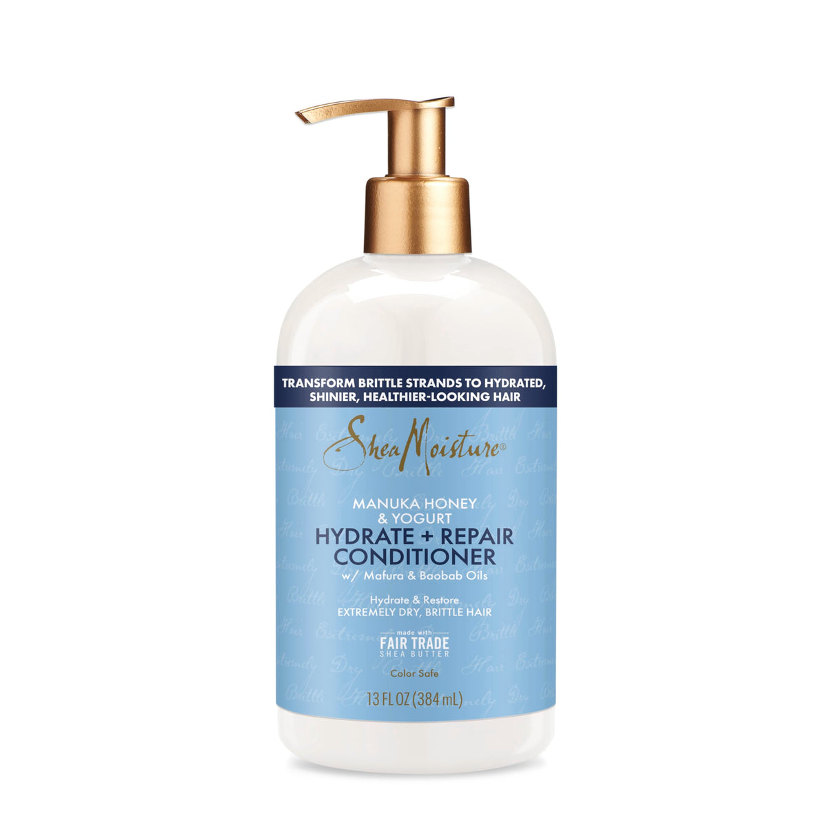 SHEA MOISTURE Manuka Honey and Yogurt Hydrate Plus Repair Conditioner For Unisex 13 oz Conditioner, White, 13 Fl Oz (Pack of 1)