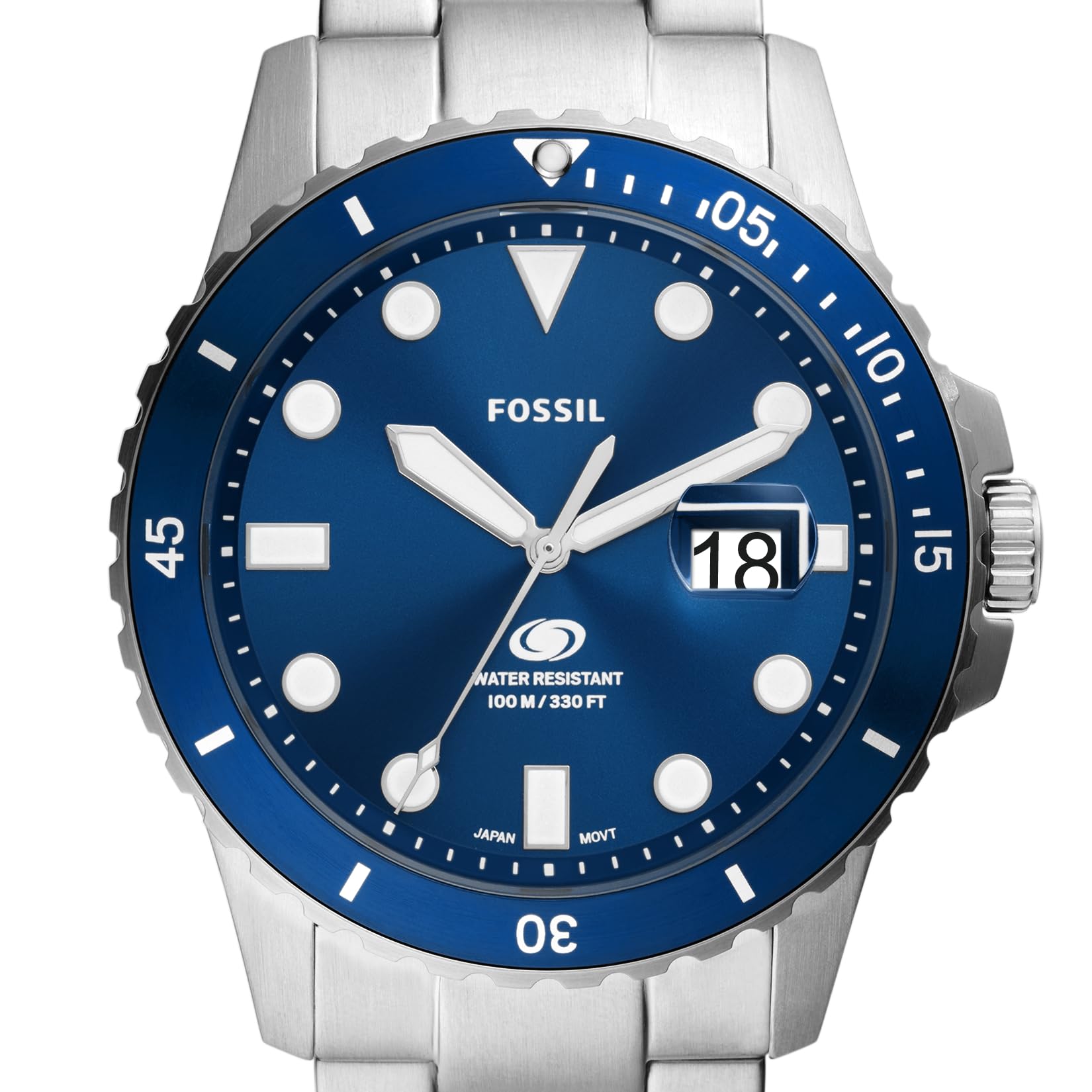 Fossil Men's Sports Watch with Stainless Steel, Silicone, or Leather Band