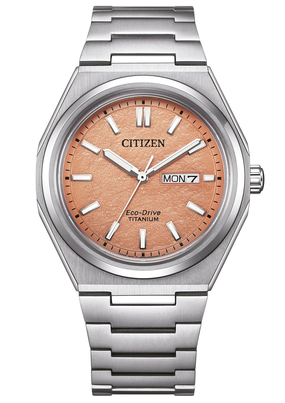 Citizen Men's Analogue Japanese Quartz Watch with Titanium Strap AW0130-85ZE