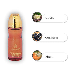 Al-Nuaim Chocolate Musk Alcohol Free Attar - 20ml | Exquisite & Long Lasting Fragrance