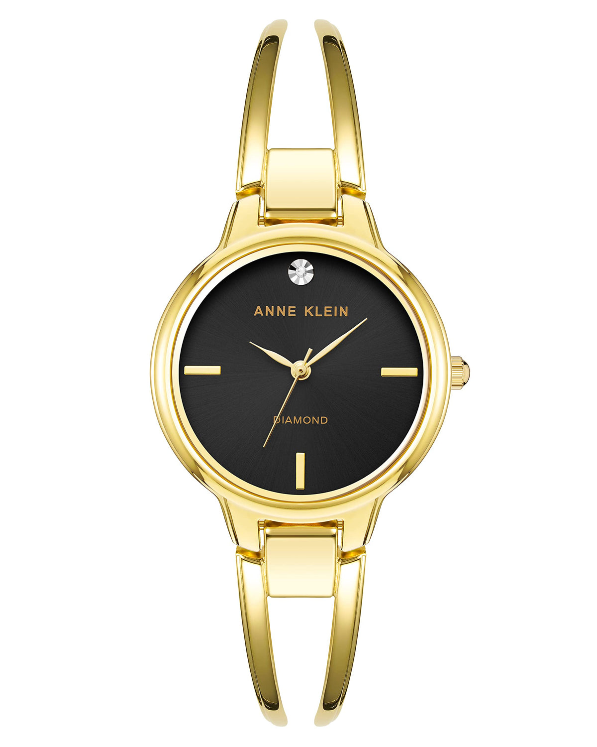 Anne Klein Women's Genuine Diamond Dial Bangle Watch